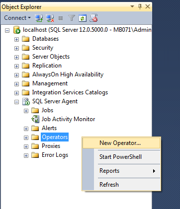Expert SQL Server - Configurer Database Mail avec Gmail - SQL Server  - Add-Operator
